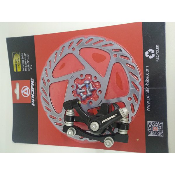 disc brake set depan rem cakram depan set sepeda MTB pacific