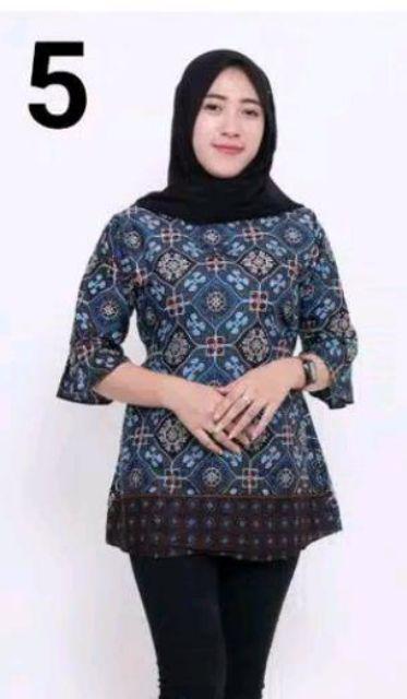 Atasan Batik Dolby Dolbi Dobby Doby Tenun Sutra Tulis Halus