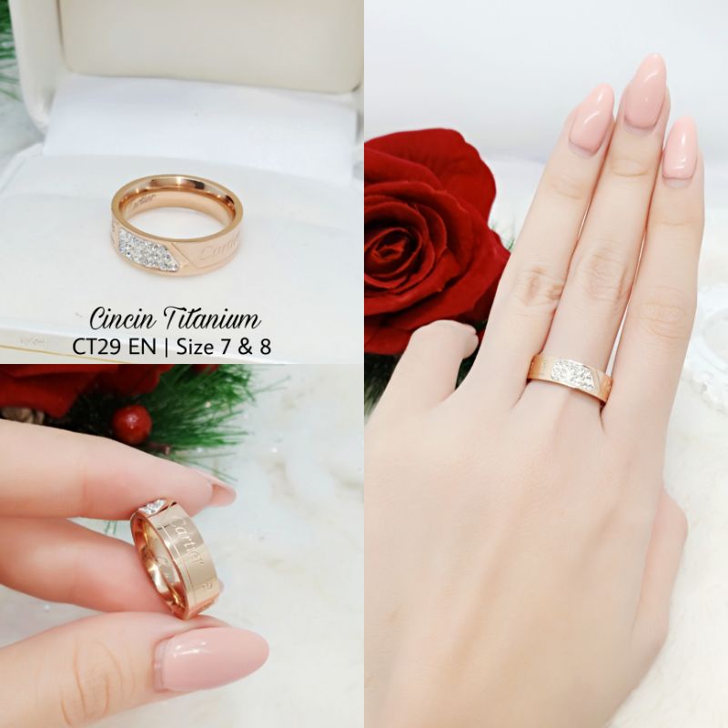 Cincin Titanium Wanita CT29 EN