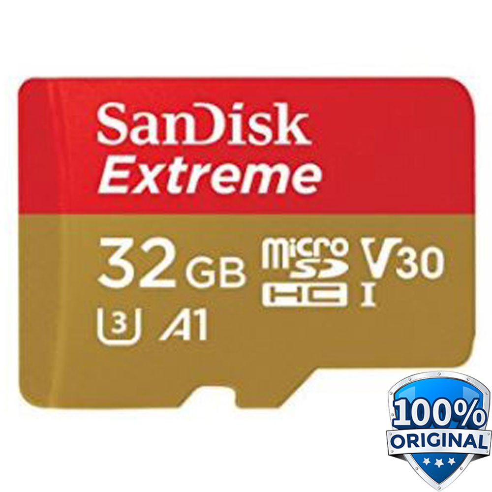 Sandisk MicroSDXC Extreme A1 V30 UHS-1 (100MB/s) 32GB