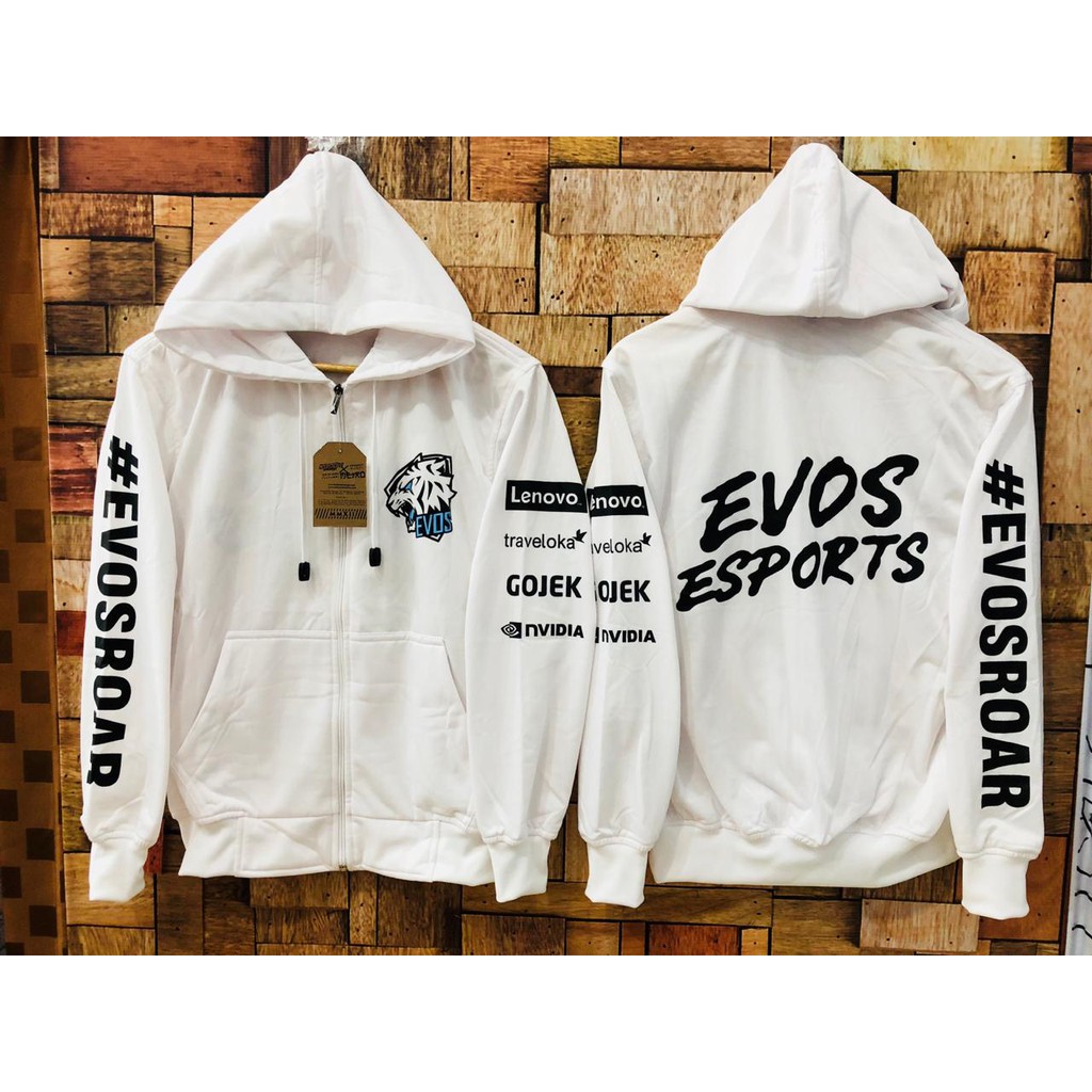 Jaket Gamers Evos white