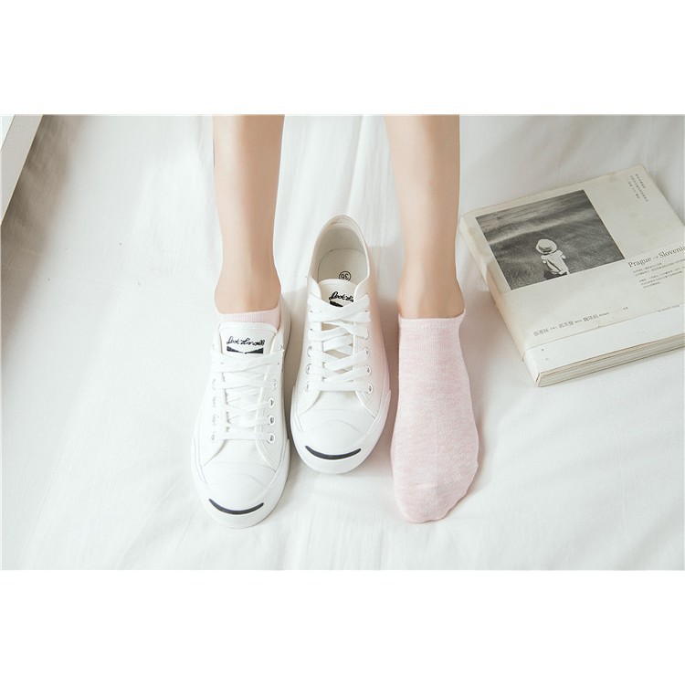 DD434 COD Kaos Kaki Ankle Polos Fashion Wanita Korea Polos Murah Produk Import