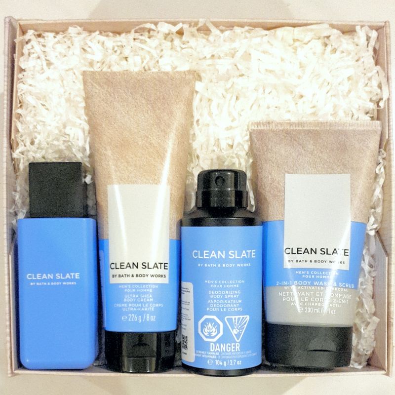 BBW MEN CLEANSLATE GIFT SET PAKET BATH &amp; BODY WORKS