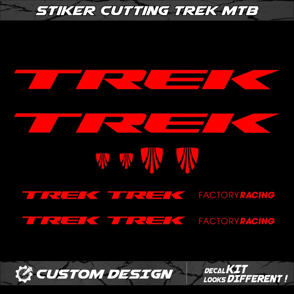 Decal Frame Trek Sticker  MTB Sepeda Custom