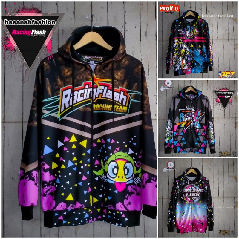 JAKET RACING FLASH/JAKET RACING FLASH ZONA SERANG/JAKET RACING