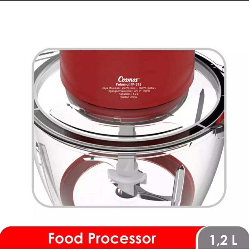 Food Processor Cosmos FP 313 Kapasitas 1,2 L Chopper Cosmos 313 Penggiling Daging Penggiling Bumbu