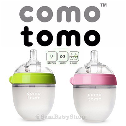 Comotomo Green 150ml Single Pack Silicone Anti Colic – Botol Susu Bayi Anak Silikon Anti Kolik