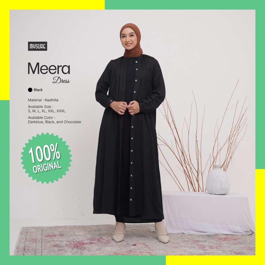 Long dress hitam polos lengan panjang black dress muslim casual jumbo remaja polos wanita muslim mus