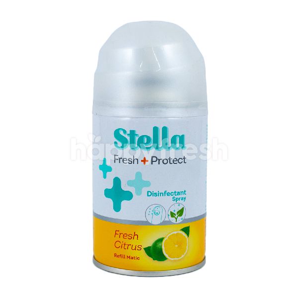 [LUAR PULAU WAJIB KARGO] [REFILL] [225ML] [+ DISINFEKTAN SPRAY] Stella Matic Refill Fresh Protect Fresh Citrus 225ml_Cerianti