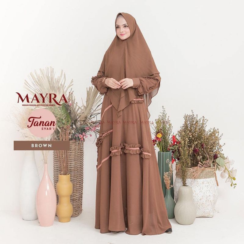 GAMIS SYARI CERUTY FULL FURRING/TANAN SYARI/GAMIS MUSLIMAH TERLARIS/PAKAIAN MUSLIM WANITA HIJAB/SYAR'I SET HIJAB FASHION MUSLIM WANITA/FAR MOSLEMSTORE