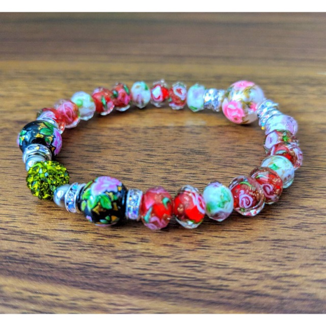 FLORAL -  Gelang Tensha Beads asli Japan