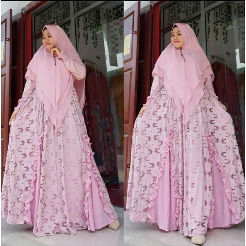 GAMIS SET BRUKAT ANNISA SYAR'I by ASM