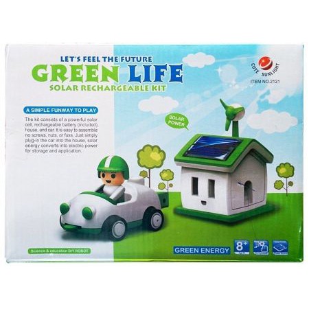  MAINAN  EDUKASI  SOLAR ROBOT  GREEN LIFE MERAKIT ROBOT  TENAGA  