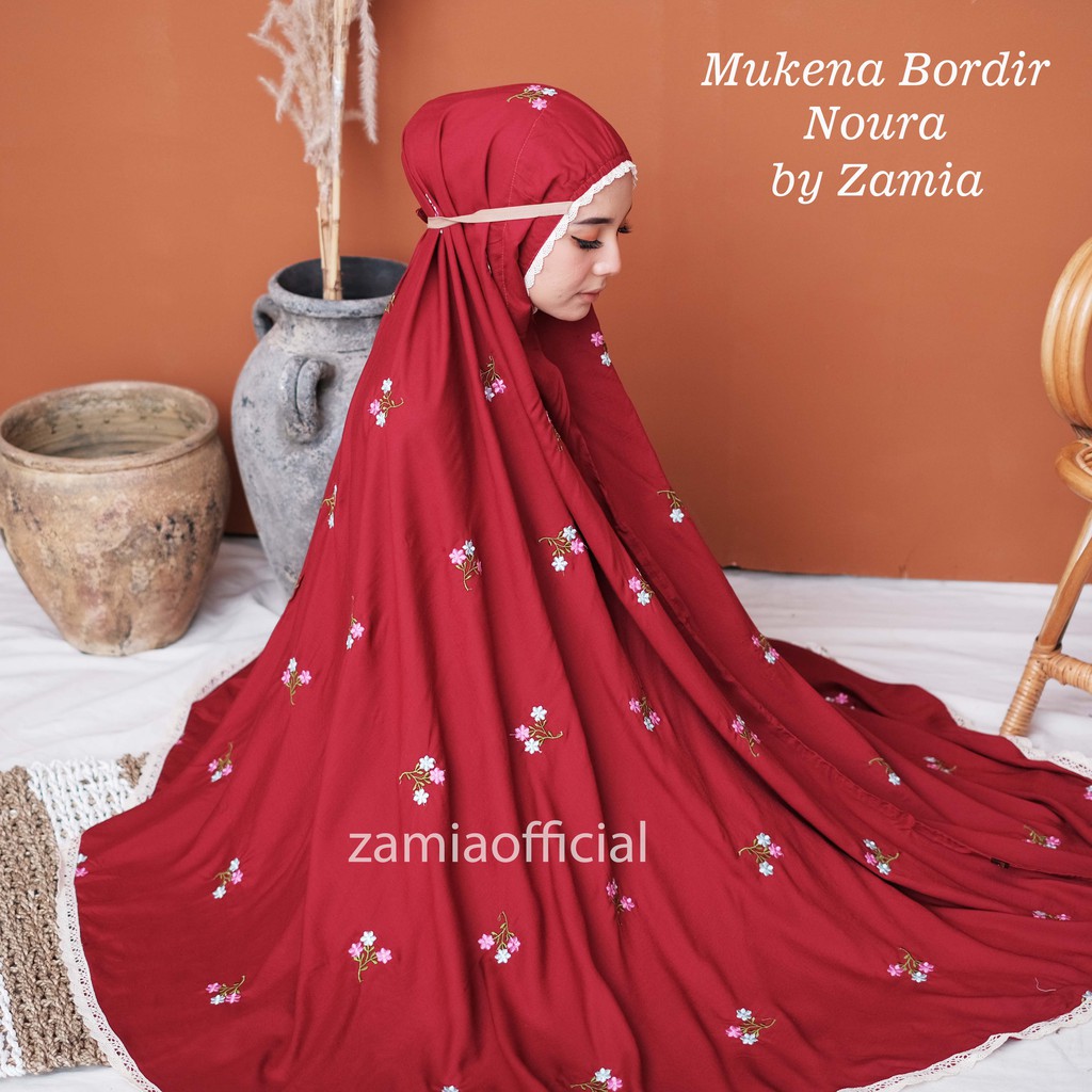 COD-Zamia Mukena gianna premium / mukena bali dewasa renda bordir