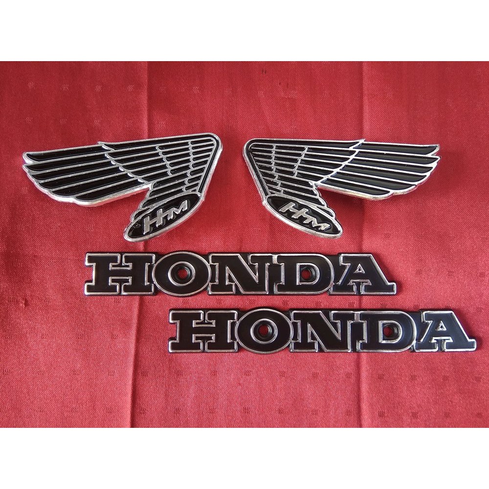 emblem tangki tanki honda sayap burung cb 100 cb100 glatik gelatik k2 import taiwan bahan mirip ori