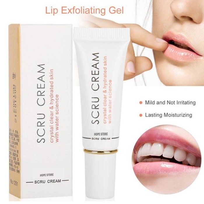 HOPE STORE - BISA COD - SCRU ORIGINAL CREAM PELEMBAB BIBIR KERING DAN BIBIR PECAH MEMBUAT BIBIR JADI CERAH