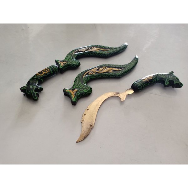 KUJANG KUNINGAN LAPADZ HIJAU UKURAN BESAR