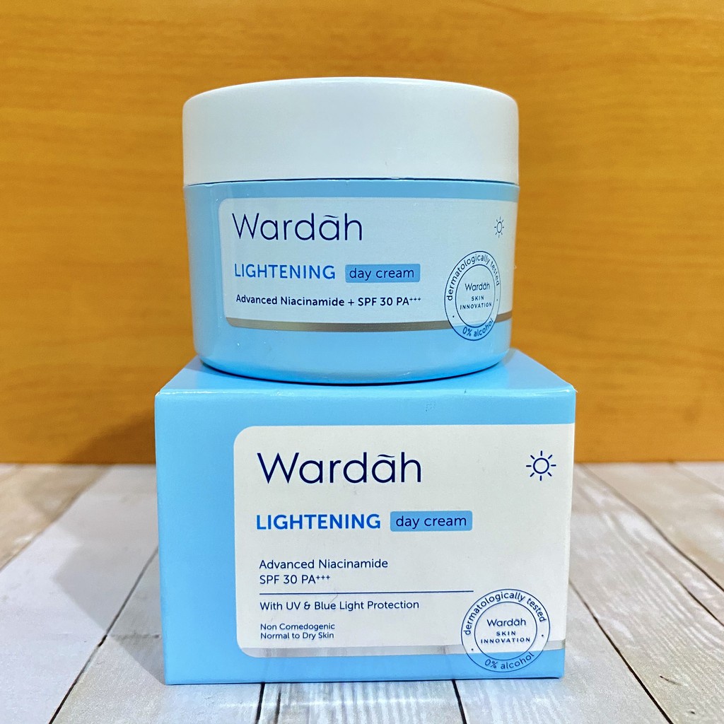 PROMO!! Lightening Day Cream / Night Cream Advanced Niacinamide 30 g Pelembab Wardah