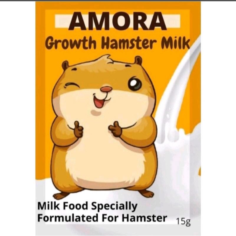 Susu Formula Khusus Hamster Amora untuk pertumbuhan daya tahan tubuh