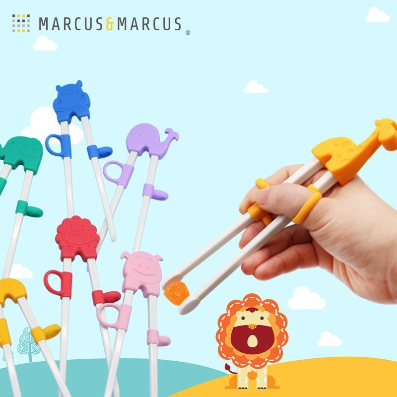 Marcus &amp; Marcus Learning Chopsticks - Elephant Green