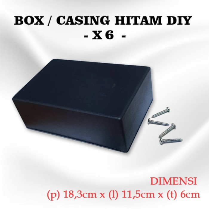 

Box Kotak Casing Plastik X6 for Komponen Ukuran 18,3 x 11,5 x 6 cm New product