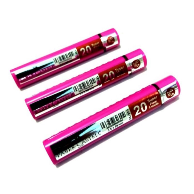 

Faber-Castell Lead Superfine Grip 2B 0.5mm Tube Pink / Isi Pensil Mekanik 0.5mm Faber-Castell / Isi pensil mekanik Faber Castell 0.5mm