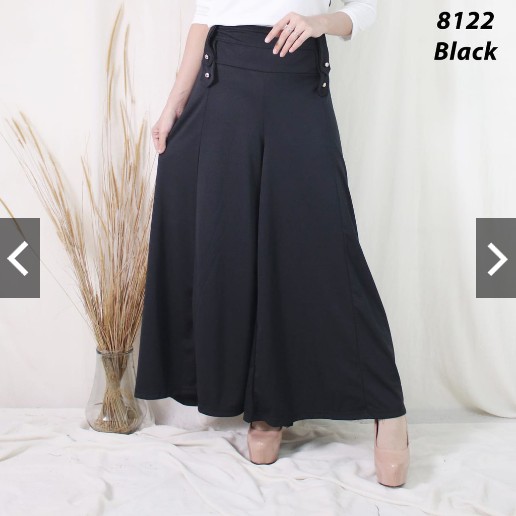 BD 8122 - SALE CELANA BAGGY PANTS MURAH ALLSIZE ABG POLOS KANCING KARET PINGGANG MELAR L GROSIR