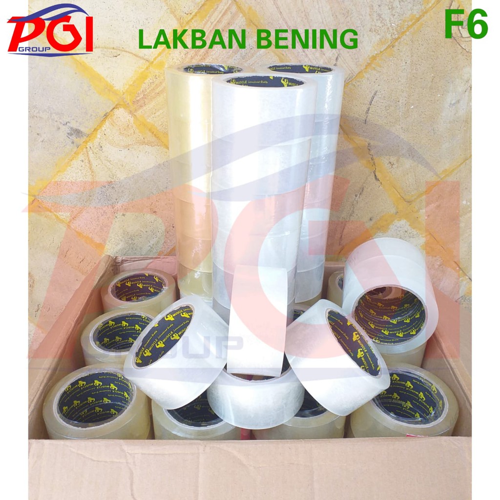 F ( F6 ) LAKBAN BENING DAN COKLAT / 100 YARD / TEBAL 2 INC / 45 MM