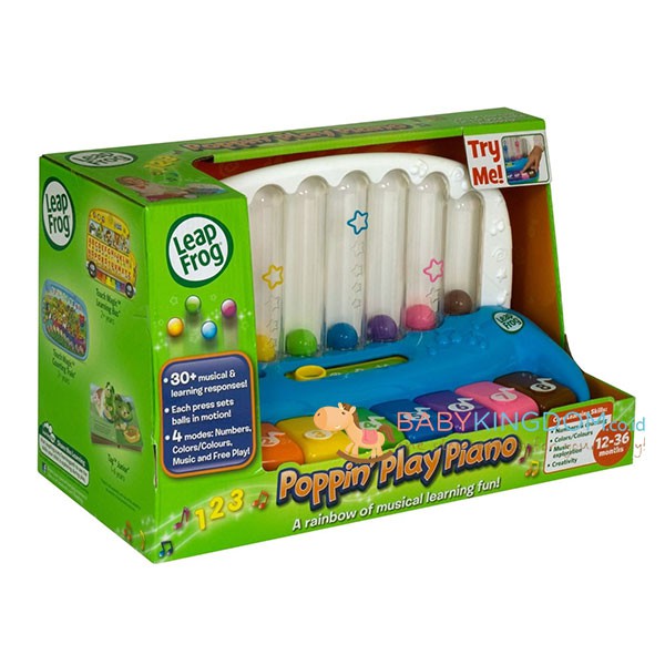 Leap Frog Poppin' Play Piano Mainan Balita