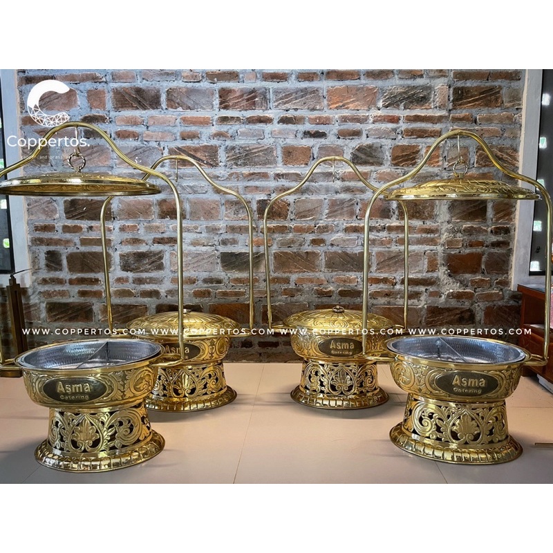 Chafing dish prasmanan - kerajinan tembaga chafing dish - chafingdish tembaga