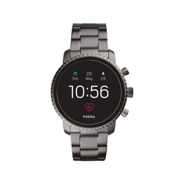 Jam Tangan Fossil Gen 4 Explorist HR Smoke Stainless Steel
