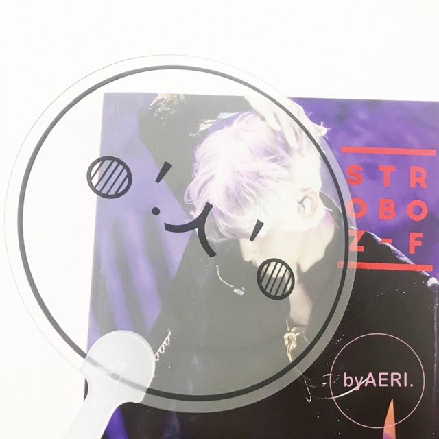 EXO Kipas Transparan Emoji / Emoticon (Kipas Transparan/ Transparent Fan EXO KPOP)