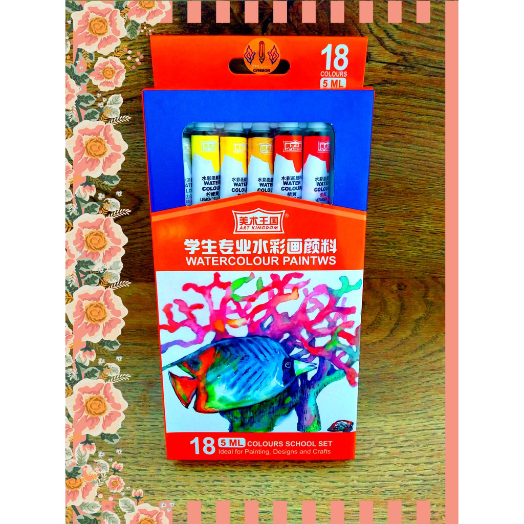 

Cat Air Lukis Warna Import Imaea AKD-1045 Water Colour 18 Warna