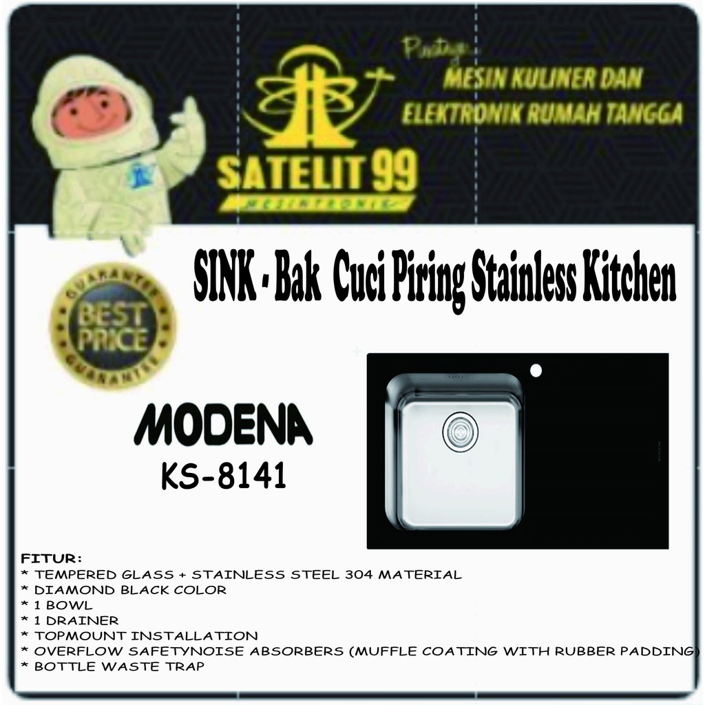 SINK - Bak Cuci Piring Stainless Kitchen MODENA KS-8141