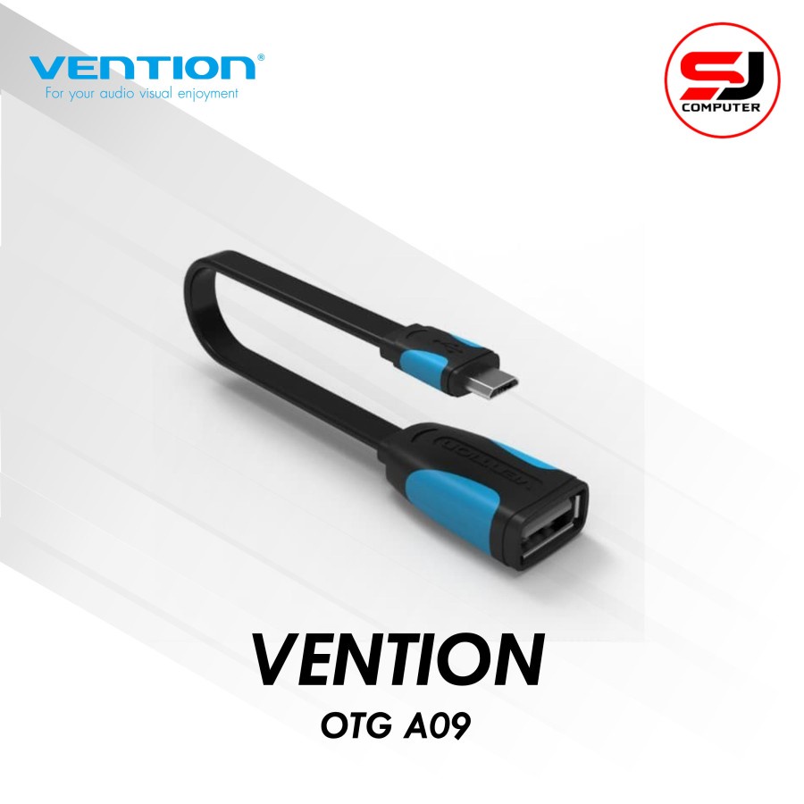 Vention A09 kabel OTG Micro USB b Male to USB Type A Female Flat