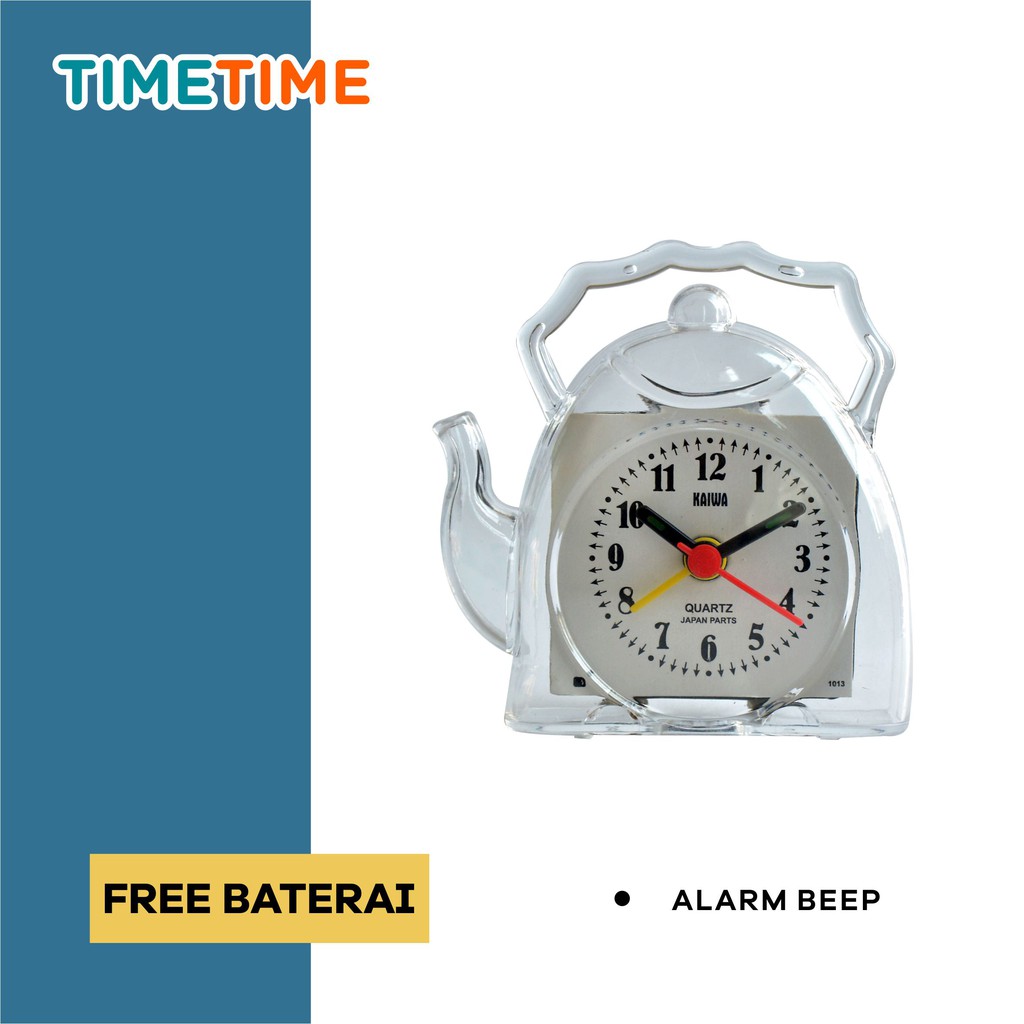 Jam Meja Weker Alarm Bentuk Unik Lucu Alarm Clock Murah FREE BATERAI