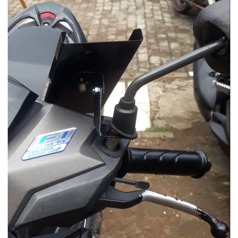 holder hp motor spion ojol grab bahan plat besi