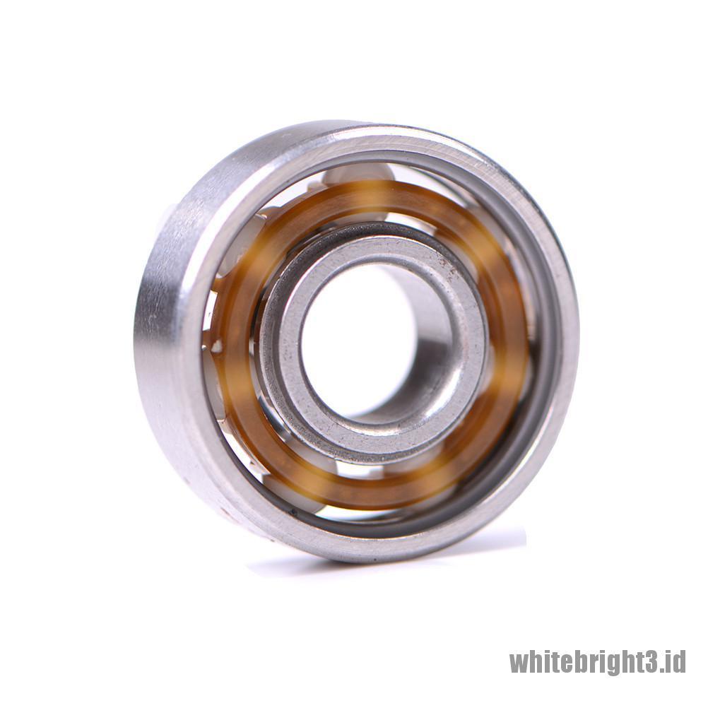 ❤White3 Warna Putih❤ 608 Bearing Keramik Untuk Fidget Spinner / Skateboard