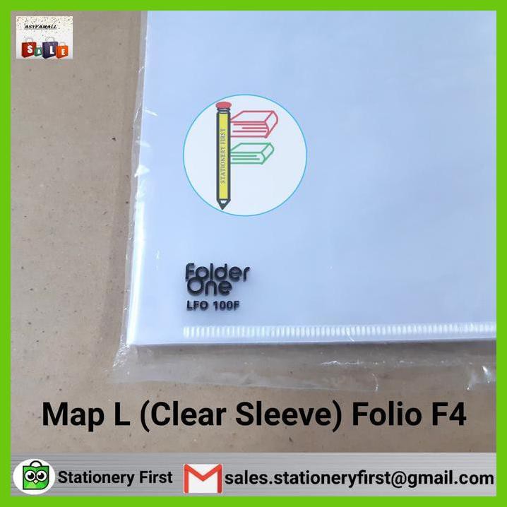 

DOCUMENTO- MAP L (CLEAR SLEEVE) HOLDER F4 FOLIO FOLDER ONE PER PACK 12 PCS -ASLIII.