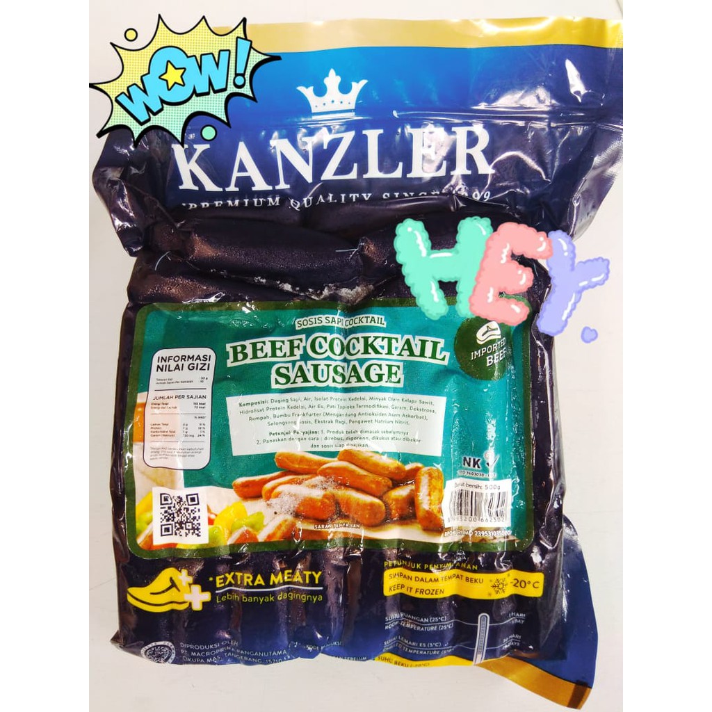 

Sosis KANZLER Beef Cocktail Sausage