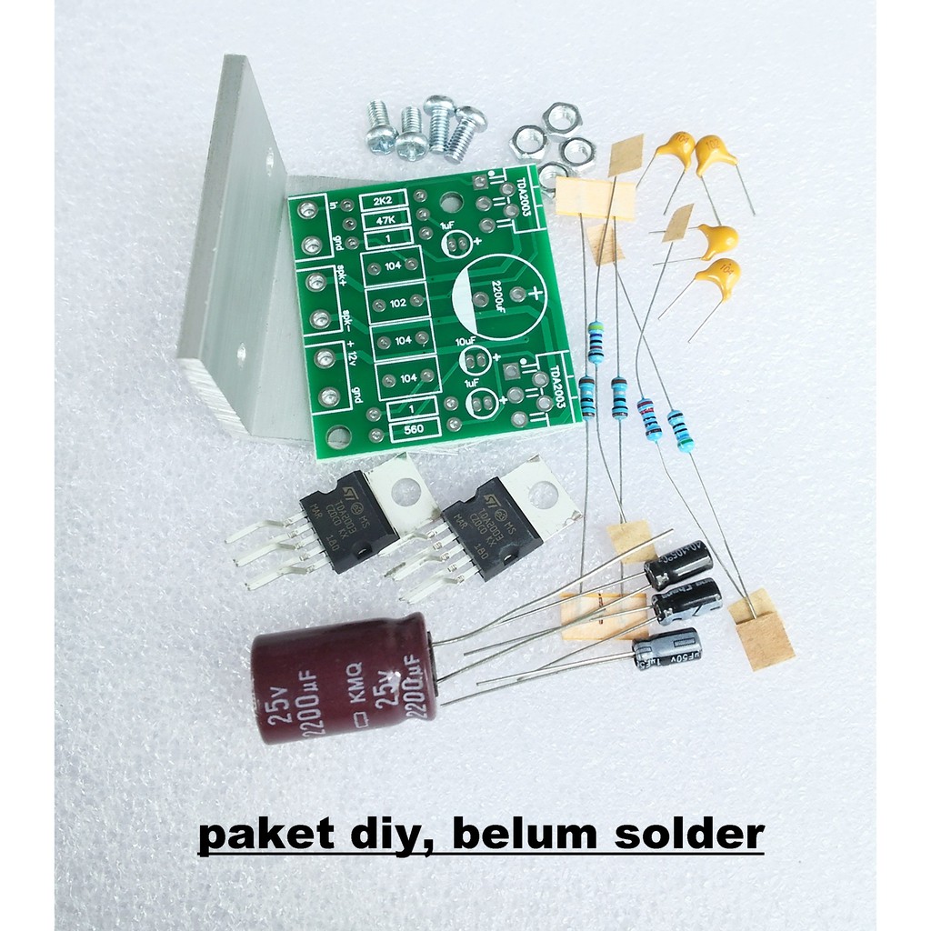DIY TDA2003 Mono Bridge 18 Watt Power Amplifier