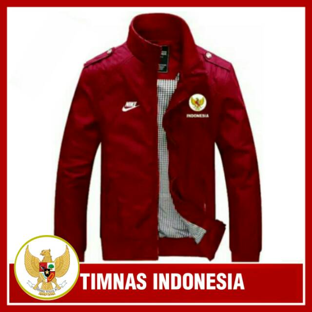 Termurah jaket timnas indonesia merah red playmaker bola casual jacket parasut nike cowok cewek 2018