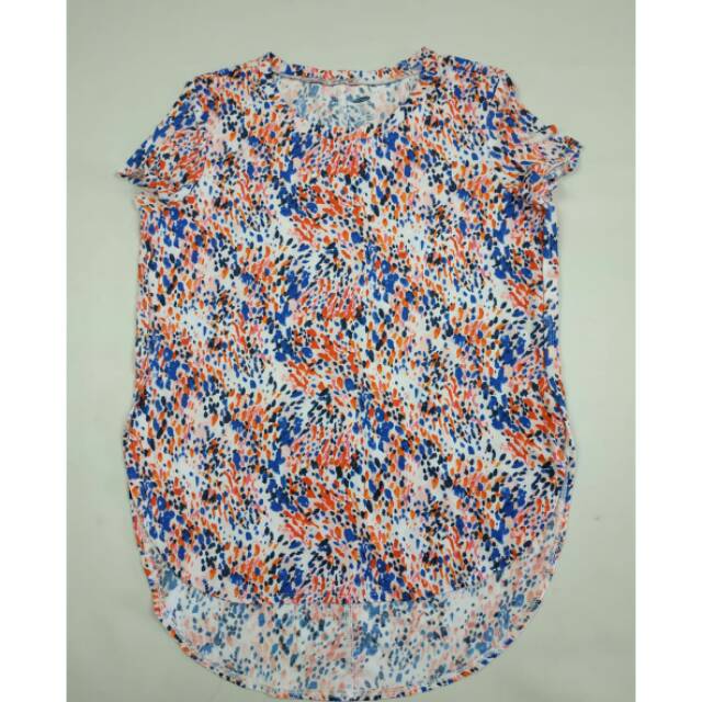 Kaos/atasan/tunik Old Navy motif abstrak orange