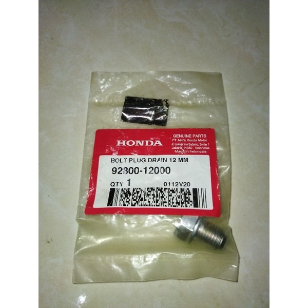 Baut Tap Oli (Draincock) Supra, Grand, CB 150R 9280012000