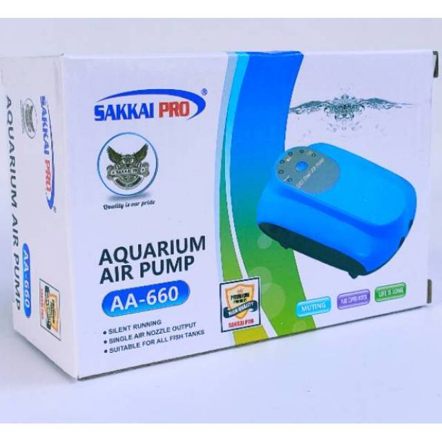 Pompa Oksigen Sakkai Pro AA-660 Aerator USB Aerator acdc Otomatis AC/DC  Airpump Emergency