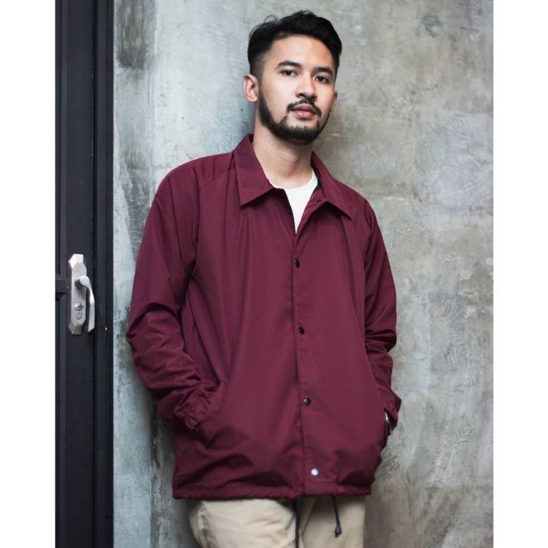 Jaket Coach Taslan style polos