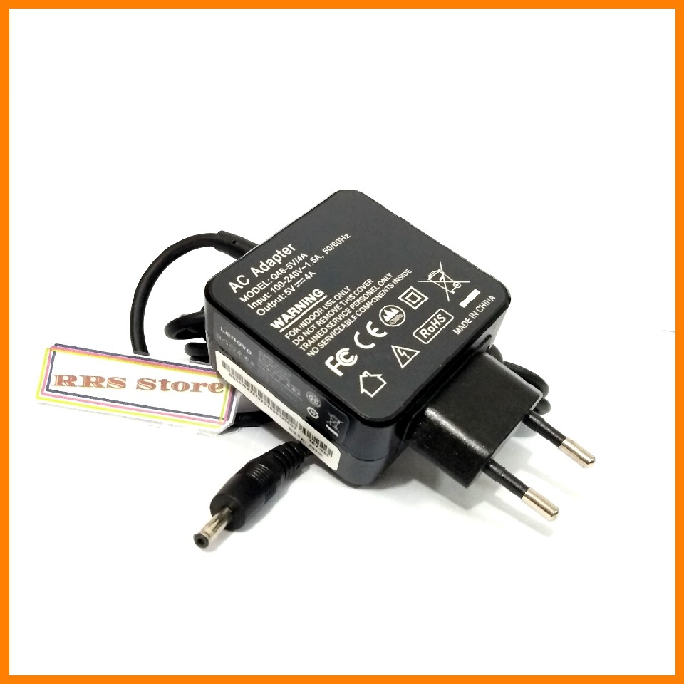 Adaptor  Charger LENOVO 5V 4A 3.5 X 1.35 ORIGINAL Ideapad Miix 310-10 310-10ICR 80SG Original