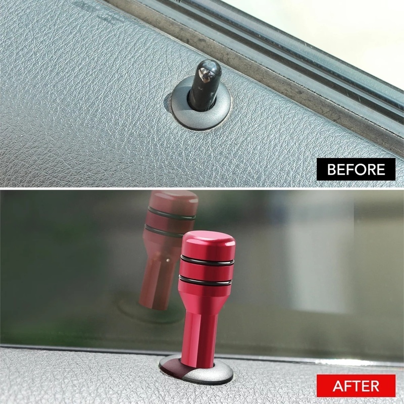 1 Pc Aluminum Alloy Car Safety Door Lock Universal Interior Knob Pull Pin