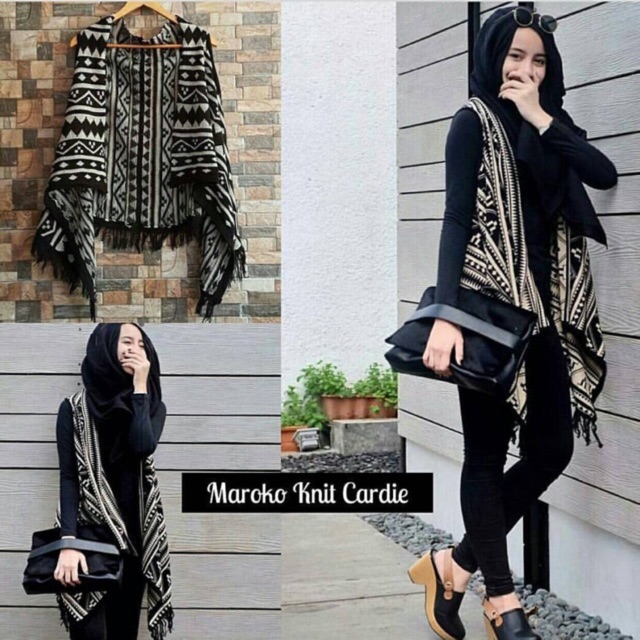 Maroko Knit Cardi / Cardigan Wanita / Blazer Korea