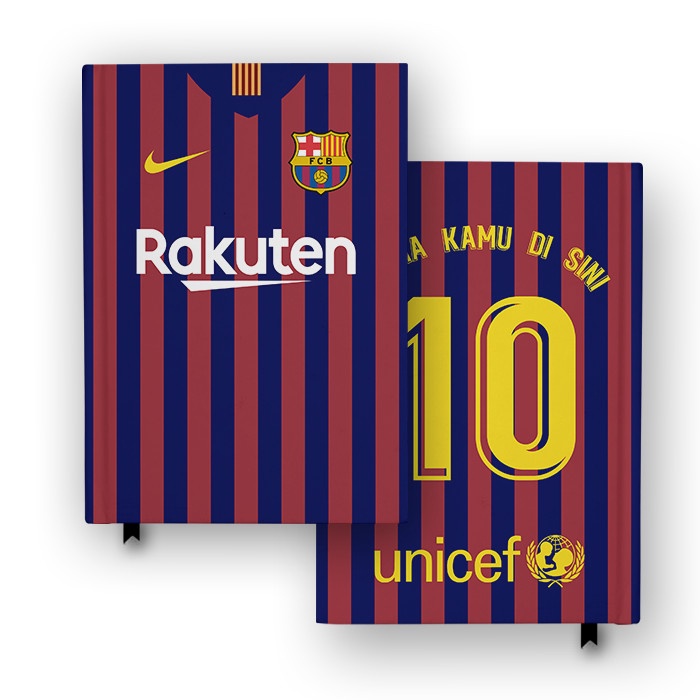 

Buku Catatan Jurnal Barcelona 2018 Jersey Notebook Custom Agenda Diary